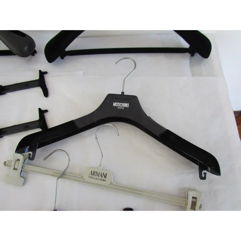 Vintage Y2K Luxury Designer Hangers Lot Armani Valentino Garavani Moschino D&G
